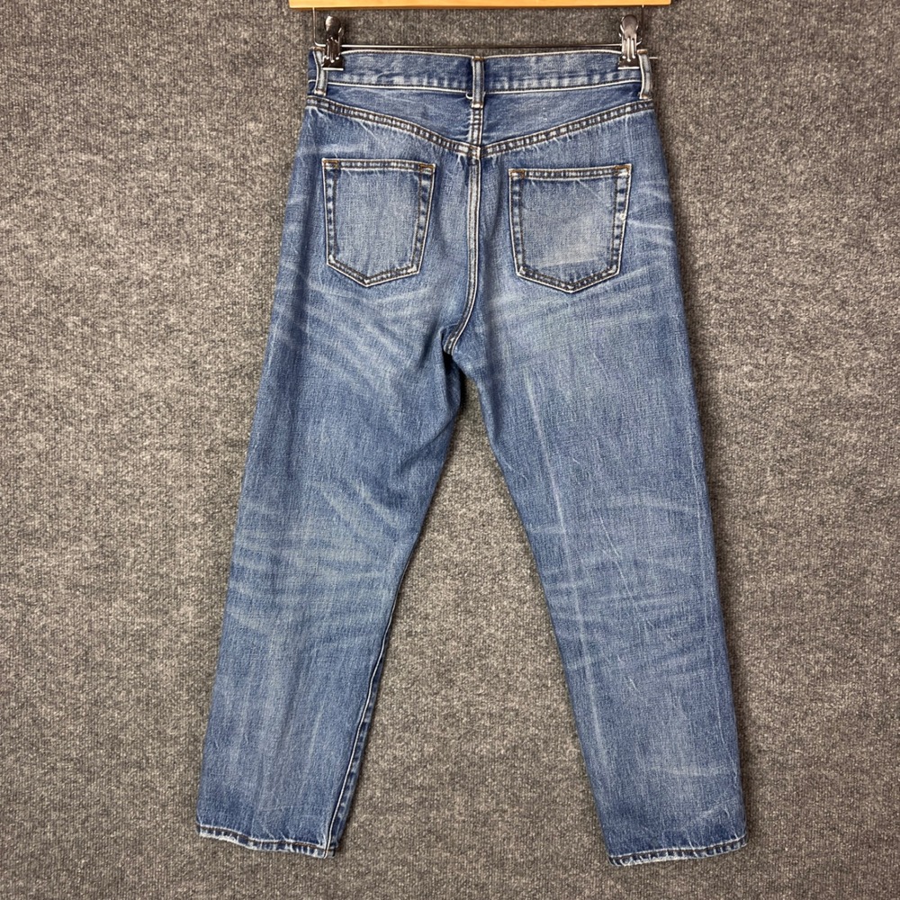 Tory Burch Button fly High Rise Straight Leg‎ Jeans Medium Wash Size 26 - Picture 2 of 11